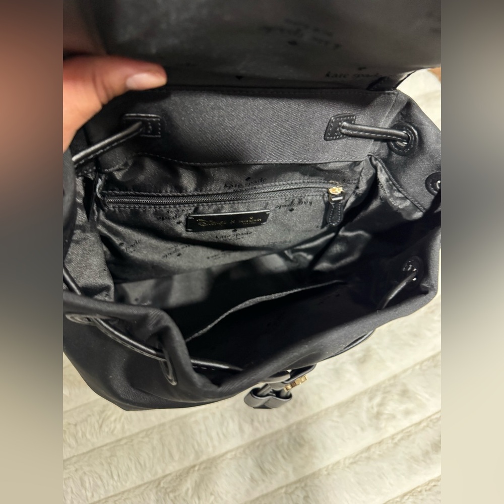 Kate Spade Black Backpack with Red Bow - Picture 4 of 6